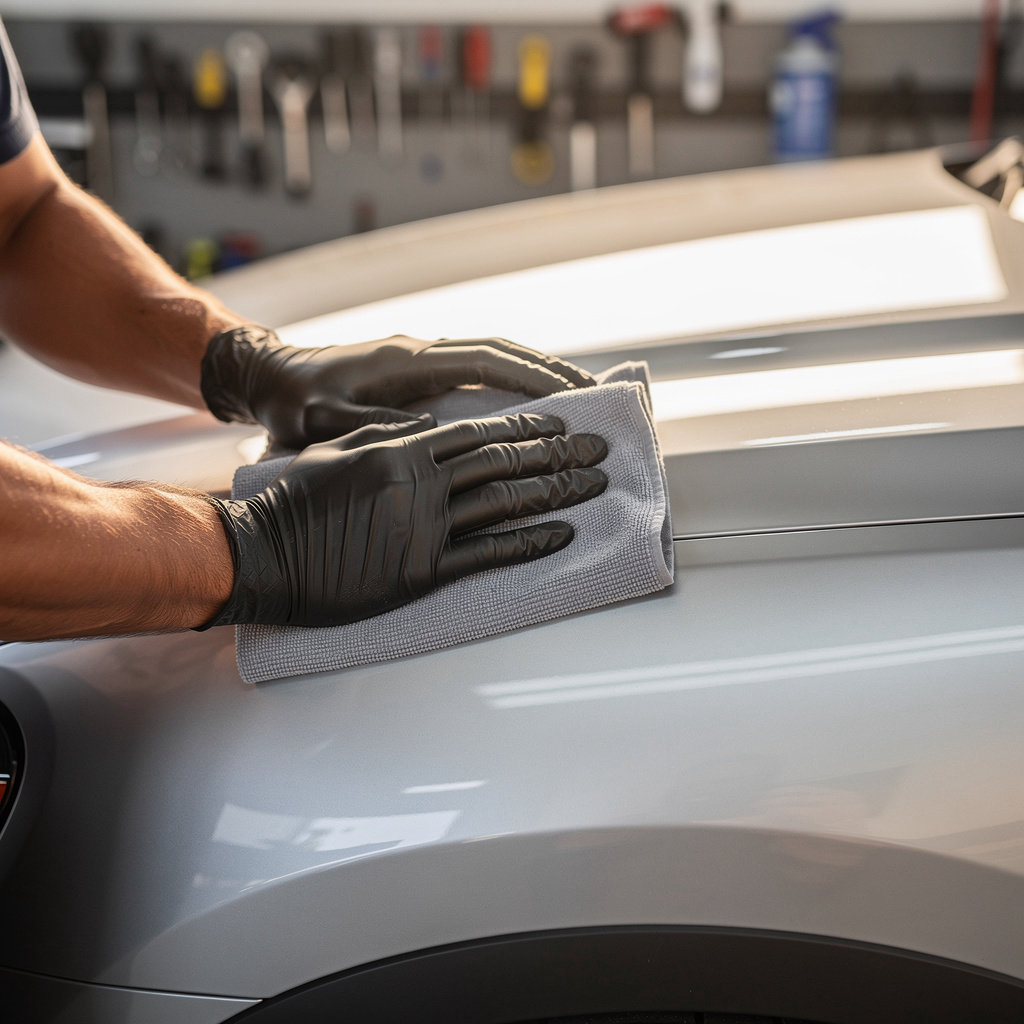 V N Auto Repair Body & Paint San Diego technician performing expert auto repair and body shop services